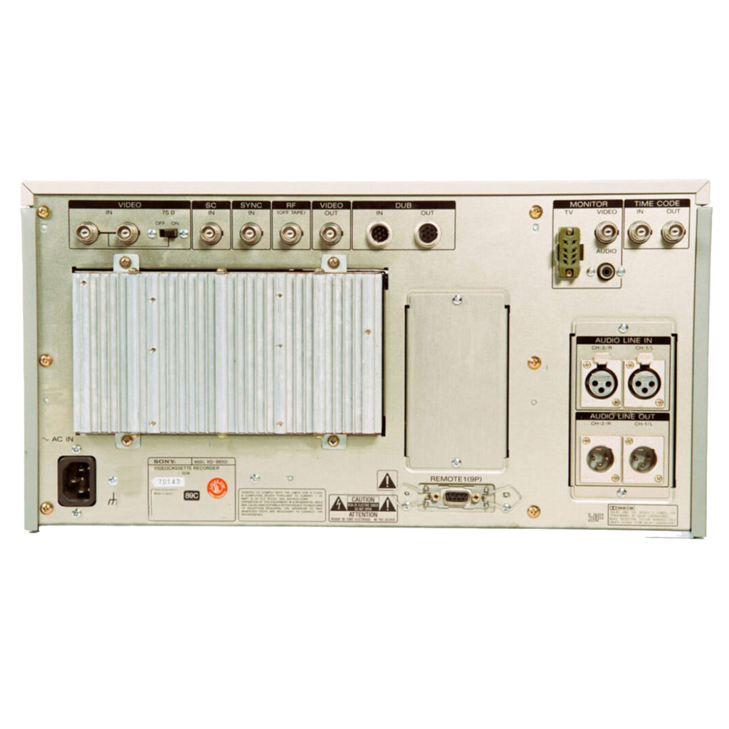 Sony U-Matic Player / Recorder - U-Matic SP - Sony VO-9800