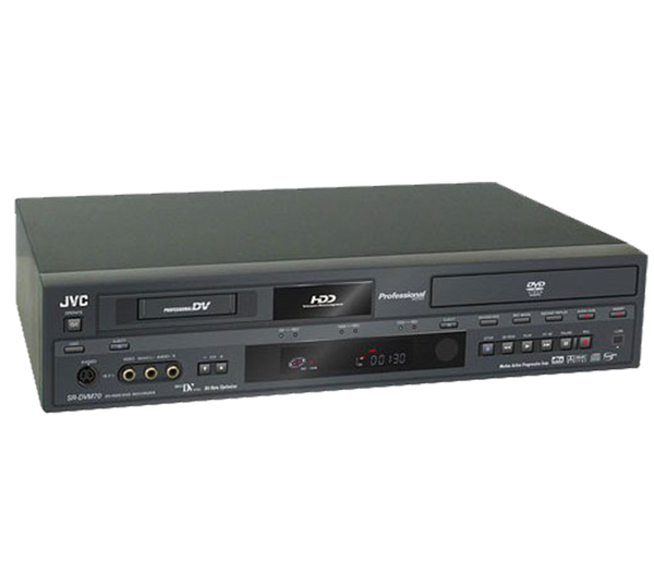 JVC Combo VCR -  MiniDV, Hard Disk Drive, and DVD Player/Recorder - JVC SR-DVM700U