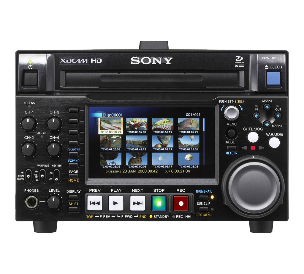 Sony XDCAM Recorder - HD - Compact - Sony PDW-HD1500