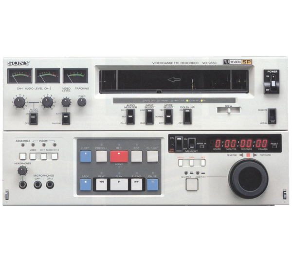 Sony U-Matic Player / Recorder - U-Matic SP - Sony VO-9850