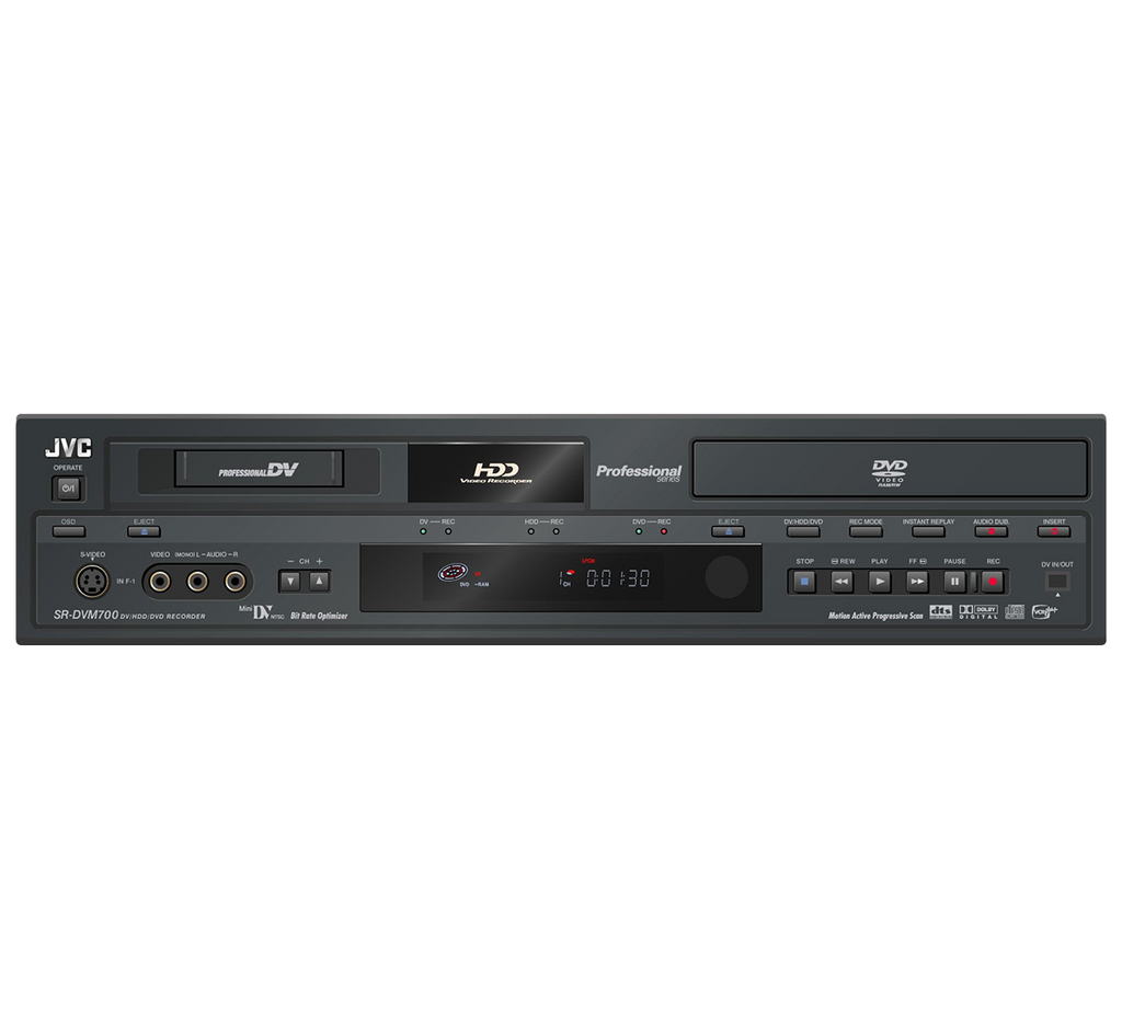 JVC Combo VCR - MiniDV, Hard Disk Drive, and DVD Player/Recorder - JVC –  Southern Advantage Company