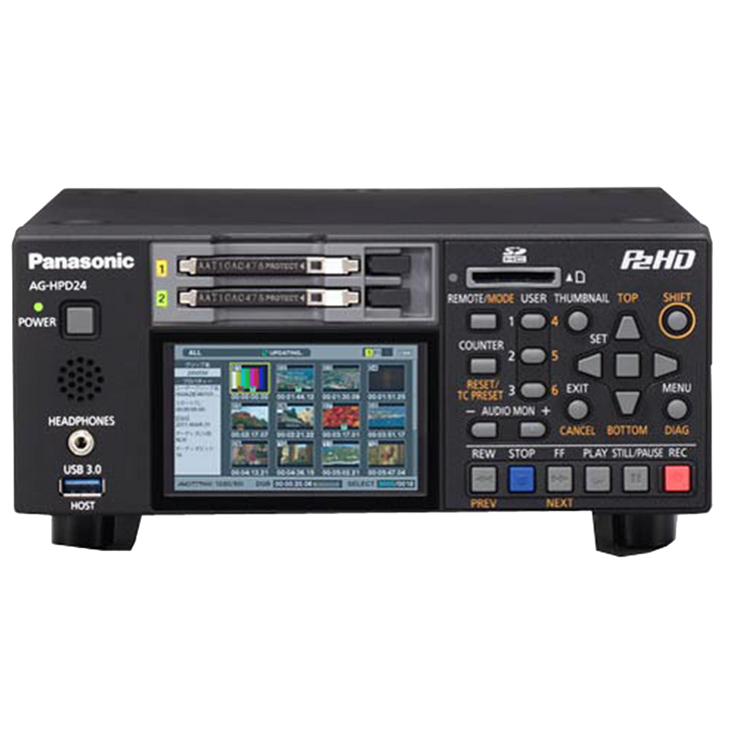 Panasonic P2 Deck - Solid-State - Portable - Panasonic AG-HPD24PJ